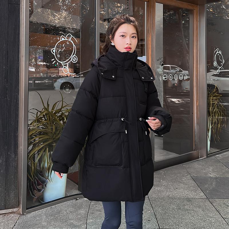 Утепленная одежда женская зимняя куртка утепленная одежда свободная утолщенная с капюшоном корейская версия модная утепленная куртка женская