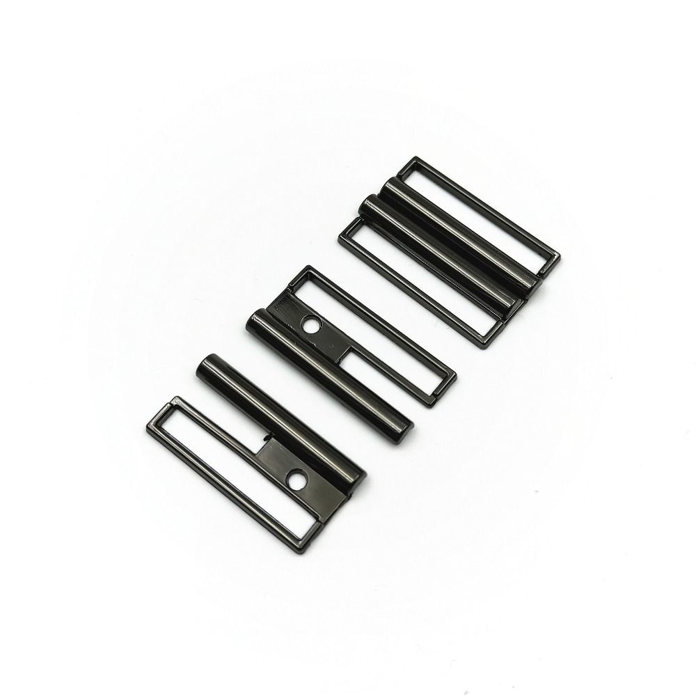 5pcs Gold Silver Black Metal Clasp Practical Elastic Waistband Buckle Crafts Belt Buckle