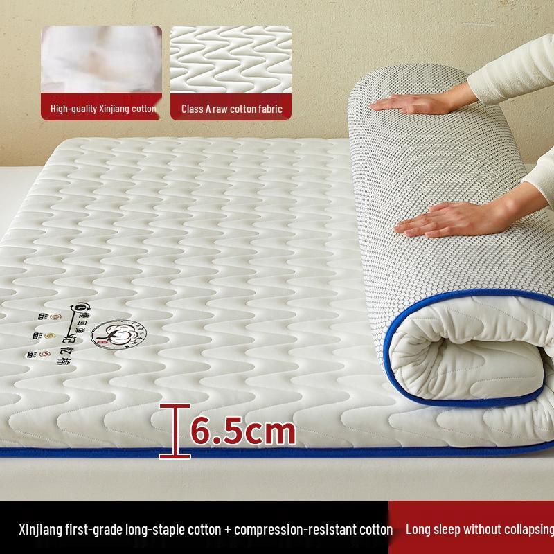 Хлопковый матрас из Синьцзяна: Мягкий наматрасник-футон для общежития или дома