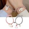 1 Pair Couple Bracelet Adjustable Cartoon Charm Magnetic Half Love Heart Friendship Bracelet