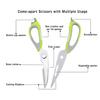 Многофункциональные кухонные ножницы для резки ножниц сверхмощные 8 функций