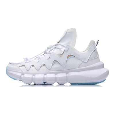 Баскетбольные кроссовки Li Ning Wudao 2.3 Lite Fabric Round Toe с амортизирующими нескользящими износостойкими низкими кроссовками в стиле ретро для женщин, белые AGBR052-2