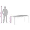 Garden Dining Table 180x90x75 cm Solid Acacia Wood