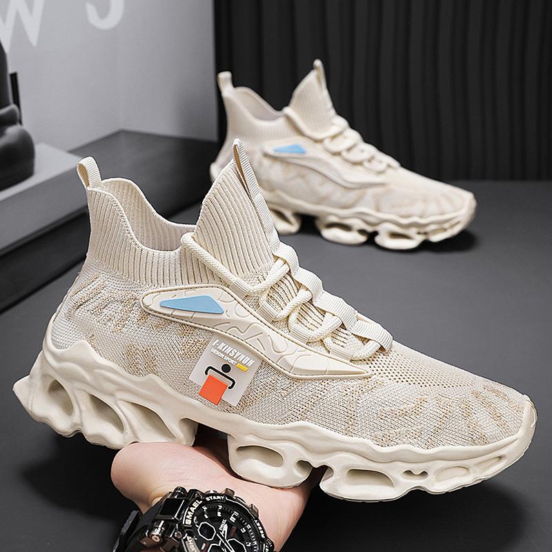 Летняя мужская обувь дышащая сетчатая спортивная обувь мужская универсальная сетчатая обувь для бега повседневная обувь для папы