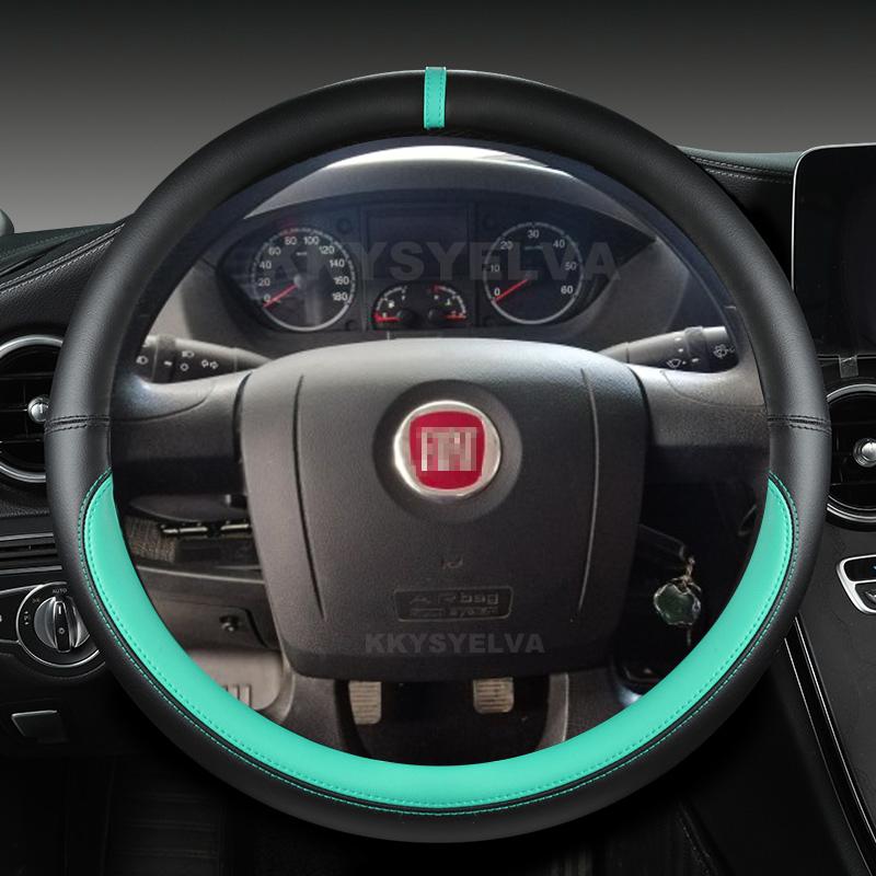 Кожаный чехол на руль автомобиля из микрофибры для Fiat Ducato Peugeot Boxer Citroen Jumper Relais Ram Promaster, автоаксессуары