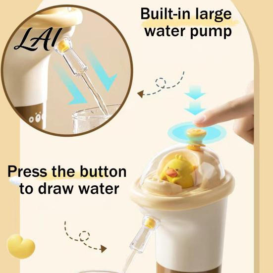 Desktop Water Pump for Office USB Electric Bottle Universal Bottles Cute Duck Drinking Wireless Dispenser Portable Jug Home Office Camping,