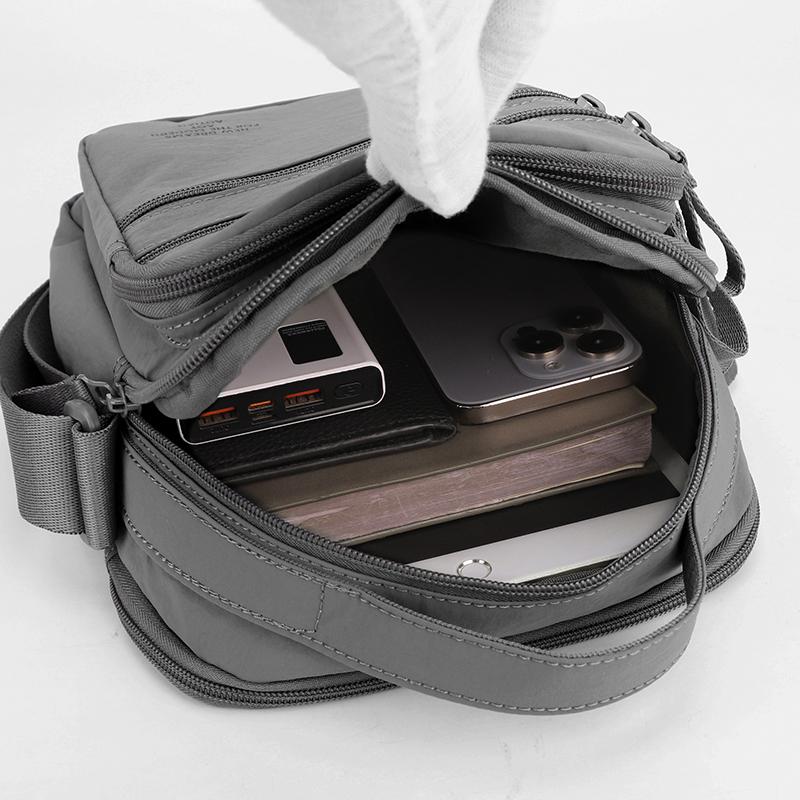 Мужская многосекционная наплечная сумка, уличная сумка