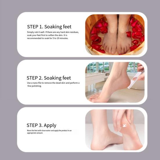 Нанометровая стеклянная пилка для ног, средство для удаления мозолей, пилка для ног, отшелушивающее средство для удаления омертвевшей кожи, скраб для ног, многоразовые инструменты для маникюра и педикюра