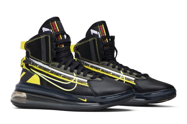 Men's Sneakers Nike Air Max 720 Saturn All-Star (2019) Black/Dynamic Yellow-University Red