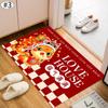 Chinese New Year 2025 Doormat The Year of Snake Carpets Door Entrance Mat Spring Festival Anti-slip Carpet Home Lucky Supplies