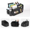 Front Seat Organizer Foldable Console Storage Caddy With Handle Interior Organizer Accessories For Toys Tissues Snacks Drinks