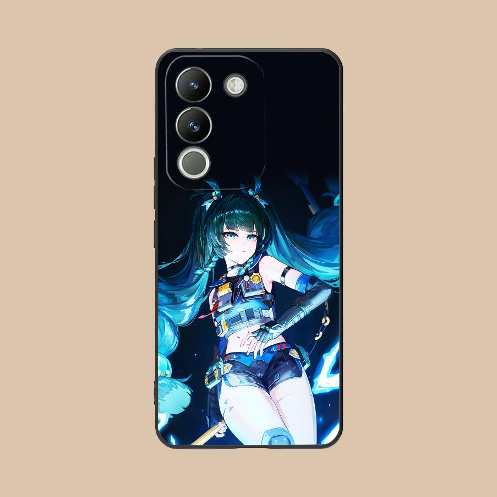 Чехол для телефона Zenless Zone Zero QingYi для VIVO Y77 76 75 74 73 72 58 56 55 51 50 38 36 Y19 Y18 Y03 Y01 5G с цветной печатью