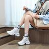 Mesh platform dad shoes women's autumn new height increase and thinness breathable muffin bottom casual sports shoes