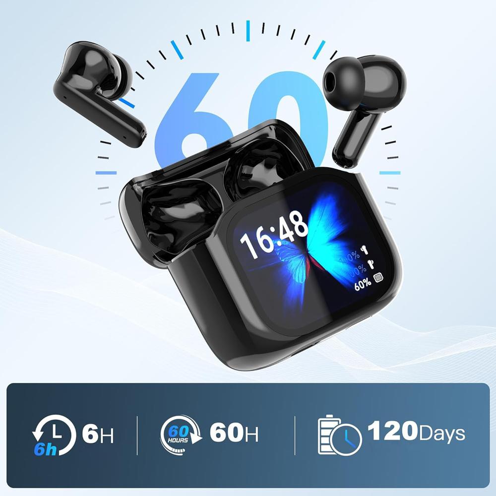 AI-перевод Bluetooth V 5.4 интерактивный экран ANC шумоподавление беспроводные наушники подходят для офиса спорта