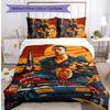Mad Max Pattern Printed 3PCS Bedding Set, Soft Skin-Friendly Washable Duvet Cover & Pillowcases Set