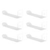 6pcs Acrylic Headband Holder Wall Clear Hanging Headband Organizer Storage Wall Mounted Headband