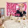 Kpop Singer Tapestry S-Scoups Home Decor Wall Hanging Bedroom Dorm Background Cloth Hot Girls Concert Banner Birthday Gift
