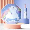 Fully Automatic Umbrella Creative Children's Cartoon Digital 8 Bone Three Fold Special Sun Umbrella