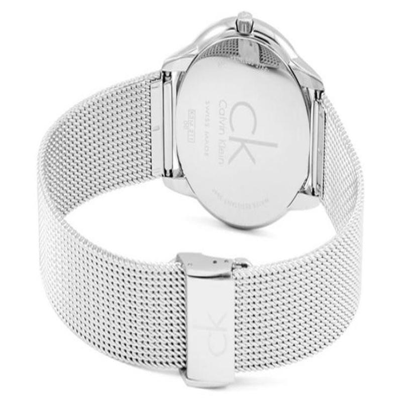 Calvin Klein Часы серии Simple кварцевый механизм стальной ремешок серебристый циферблат мужские часы модные классические большой циферблат K3M21126