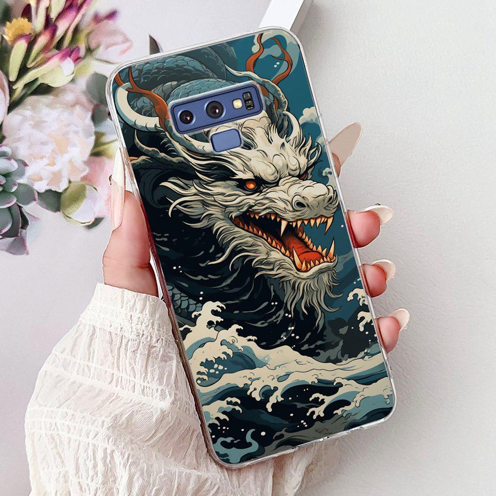 Прозрачный чехол для Samsung Note9 Милый Кот Модный Роскошный Расписной Мягкий Чехол для Телефона для Samsung Galaxy Note 9 Case SM-N9600 SM-N960F