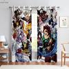 Аниме мультфильм японские комиксы принтованные шторы подходят для спальни гостиной общежития кабинета декоративные шторы 2 шт.