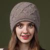 Женские шапки Осенняя модная зимняя шапка для мам Женская теплая вязаная пряжа Шапки-кепки
