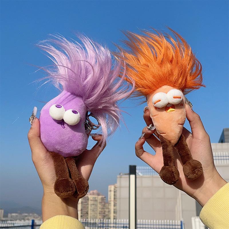 Новый Уродливый Милый Смешной Брелок в виде Жареного Овоща, Кукла-Рот Толстой Кишки, Подвеска для Сумки, Праздничный Подарок