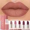 Матовые помады Nude Velvet, водостойкие, долговечные, увлажняющие, не выцветающие, нелипкие помады, блеск для губ, женский макияж