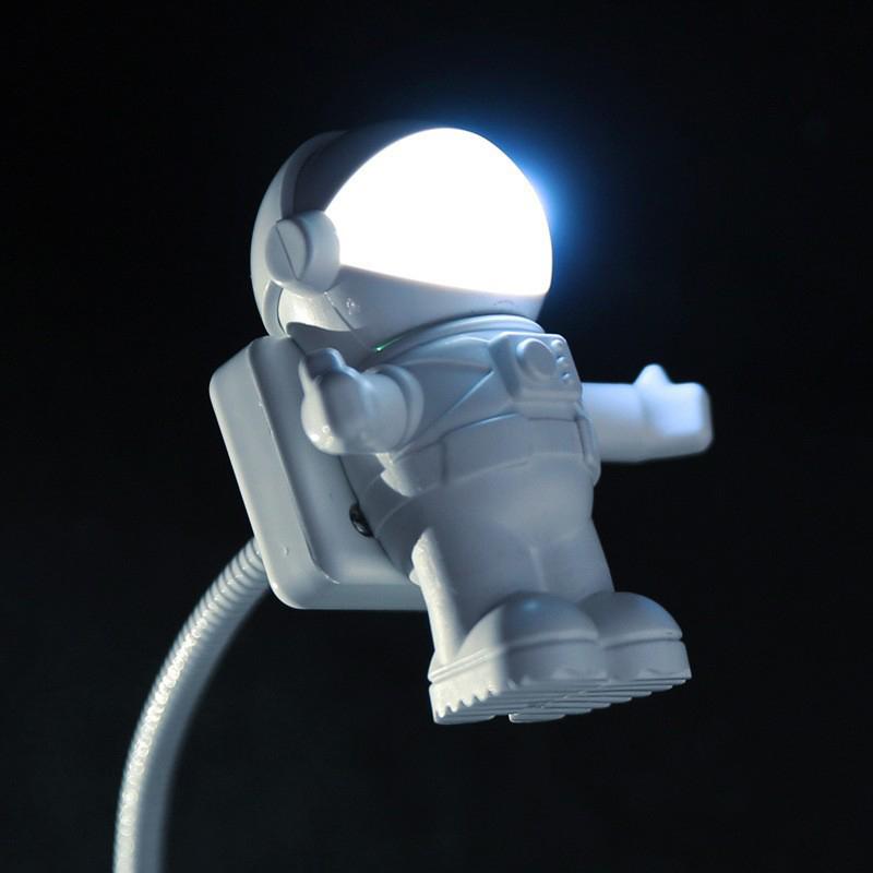 Светодиодная лампа-астронавт, гибкий USB-ночник, защита глаз, комнатная настольная лампа для ноутбука, ПК, тетради, регулируемый свет для чтения