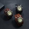 Men Punk Retro Fashion Pin Buckle Strap Leather Watch