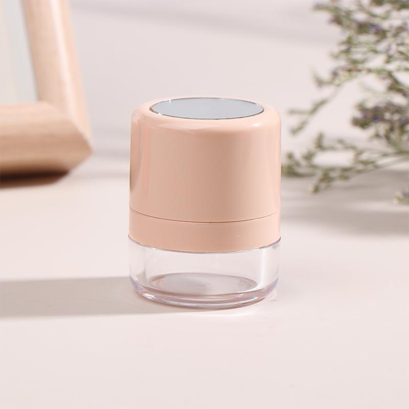 Mini Empty Refillable Loose Powder Box With Powder Puff Diy Cosmetic Powder Case Blusher Finishing Powder Jar Container