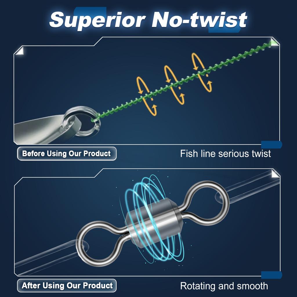 Рыболовные вертлюжки с застежкой 25~60 шт. из нержавеющей стали рыболовный вращающийся бочкообразный вертлюг замок-клип коннектор для рыболовной приманки морская вода