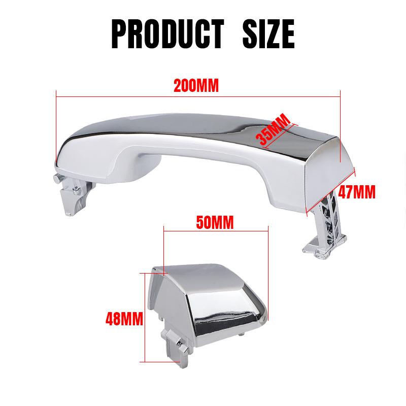 Rear Left Right Outer Door Handle For Toyota Prado Landcruiser 4Runner 2010 2011 2012 2013 2014 2015 2016 2017 69211-60090