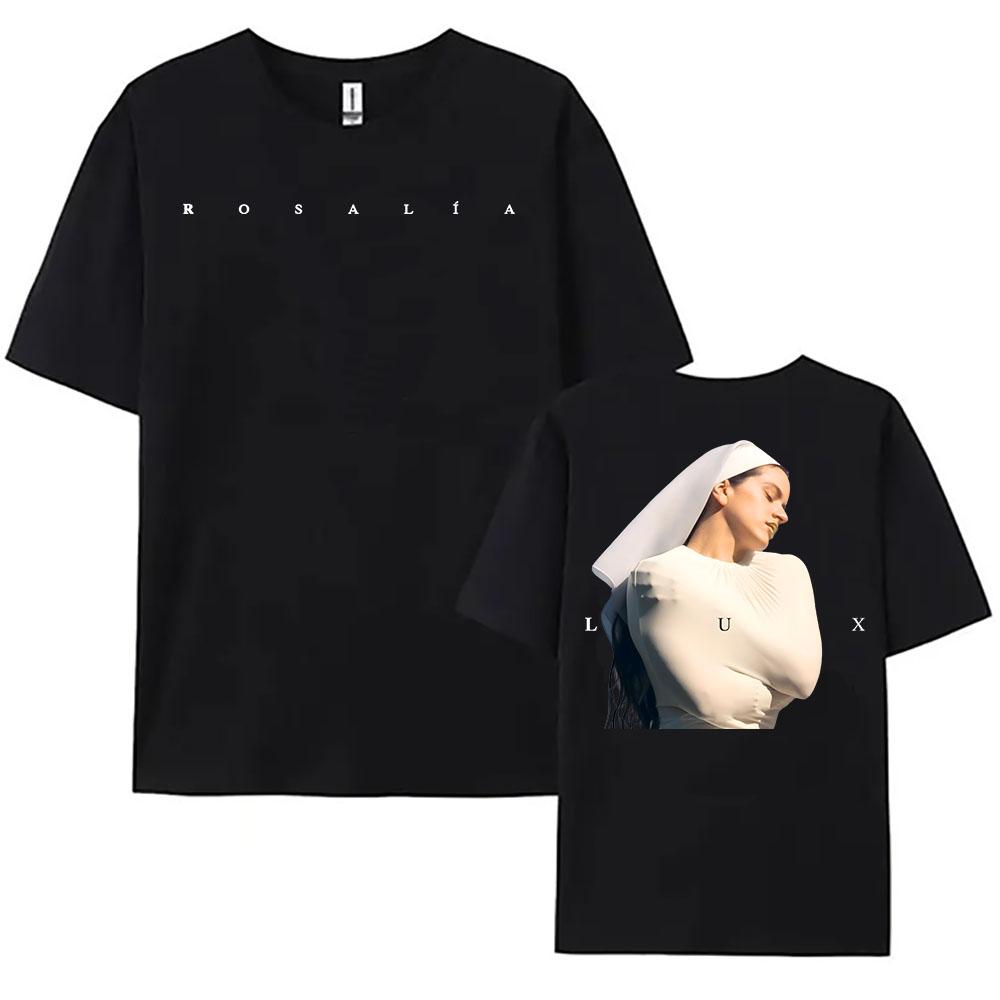 ROSALÍA LUX PHOTO Tshirts Women Men Short Sleeve Tees Unisex Streetwear Loose Casual Summer O-neck T-shirt Graphic Print T Shirt