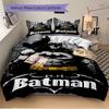 3pcs Batman Hero Bedding Set, Soft Polyester Duvet Cover and Pillowcases Machine Washable Seasons all suitable 93