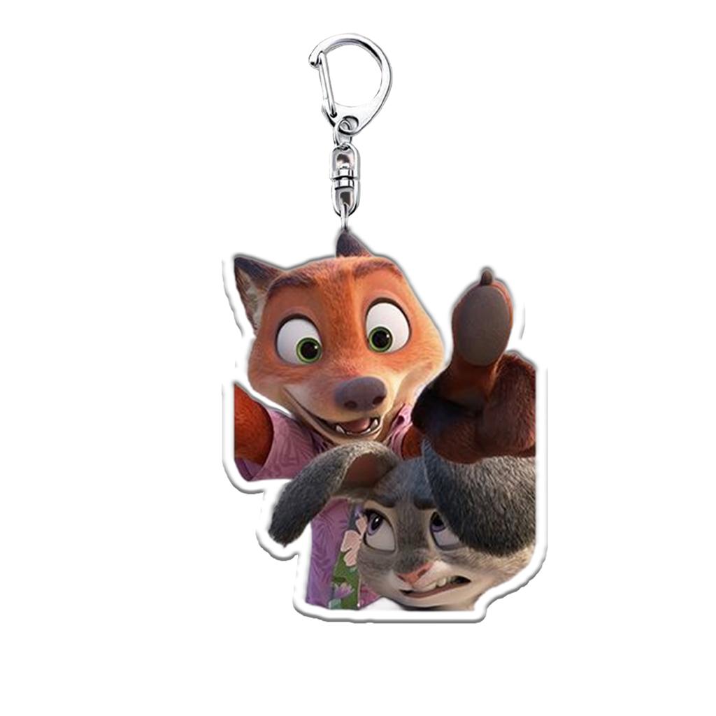 Набор из 1 аниме акрилового брелока двухсторонней подвески