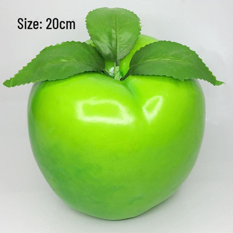 Имитация фруктов Модель Реквизит для фотосъемки: Украшение в виде красного и зеленого яблока для дошкольного образования и игрушек для детского сада.