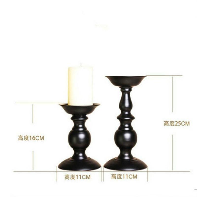 European Candle Holder Iron Candlestick Geometric Table Candlesticks Ornament for Wedding Dinner