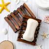 Soap Box Holder High Durability Not Easily Deformed Easy To Clean Bamboo Case Tray Decorative Wooden Soap Drain Holder