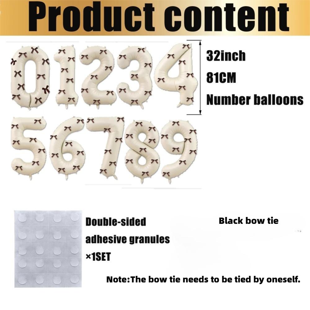 Воздушные шары из алюминиевой фольги 0-9 лет 32 дюйма Свадебные украшения Цифровые шары Вечеринка по случаю дня рождения