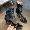 High Heels Women Sandals Ankle Open Toe Shoes Designer Summer Woman Cool Boots 2025 Dress New Luxury Pumps Femme Shoes