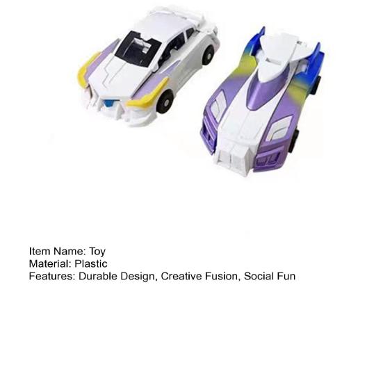 2Pcs Transforming Flying Horse Car Toy for Kids Sturdy Transforming Car-Robot Gift for Boys Girls Birthday