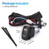 1 Set 12V Led Work Light Bar Laser Rocker Switch Harness Kit 40A Relay Fuse Set 3Pin Cables Adapters Sockets Auto Accessories
