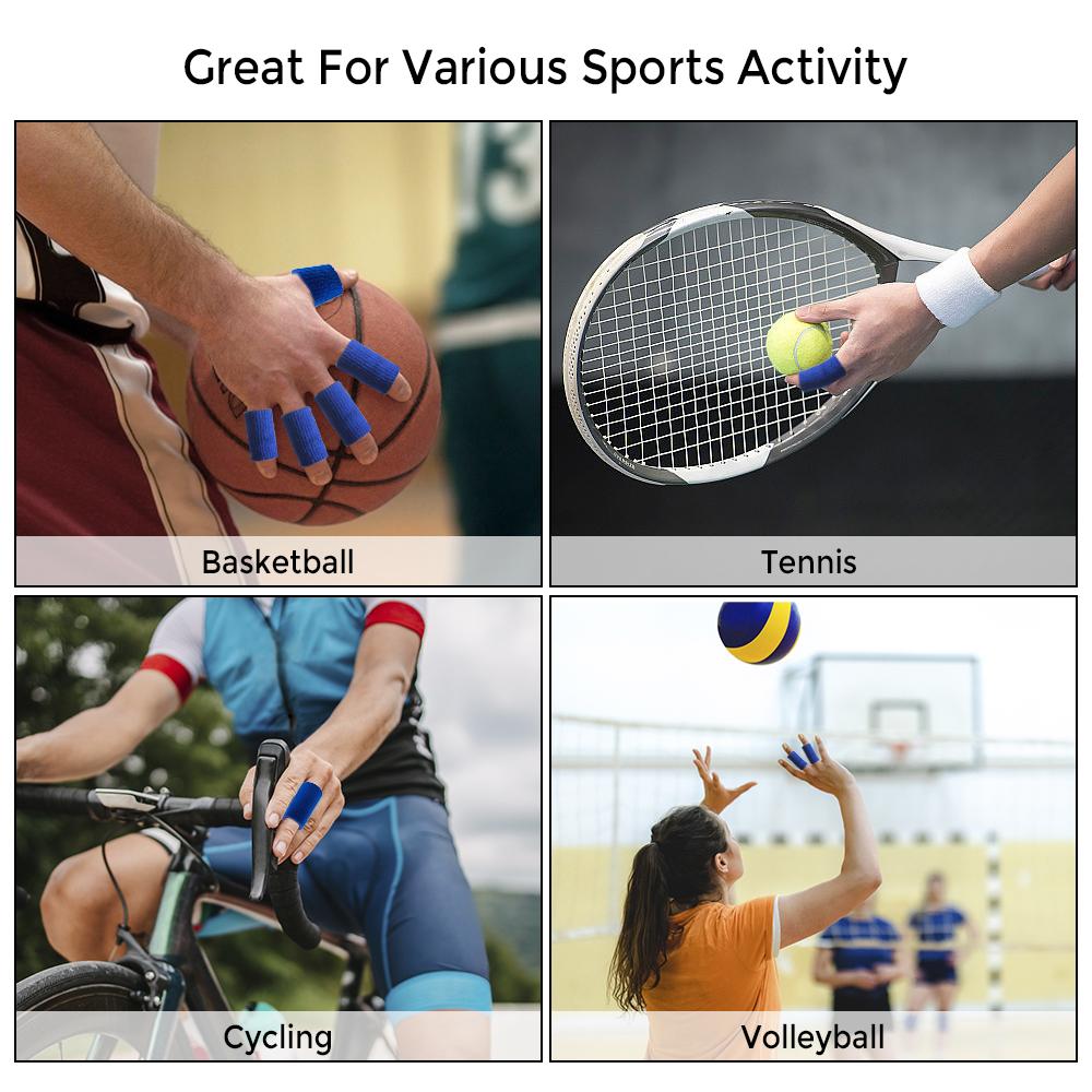 Защитные приспособления для пальцев от травм, повязка на палец, эластичная накладка на палец для баскетбольного пальца