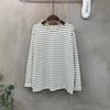 C S In The Room Women Sarah STripe baSiC Long Sleeve T ShirT 6Color