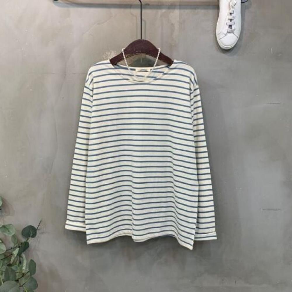 C S In The Room Women Sarah STripe baSiC Long Sleeve T ShirT 6Color