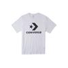Converse Базовая футболка со звездой и шевроном, стандартный крой, азиатский размер S, 'Белый', Унисекс 10025458-A03