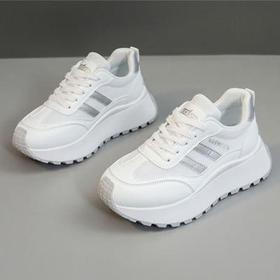 Женские кроссовки сетчатые дышащие повседневные модные теннисные туфли туфли на платформе для увеличения роста для женщин 2025Новая спортивная обувь