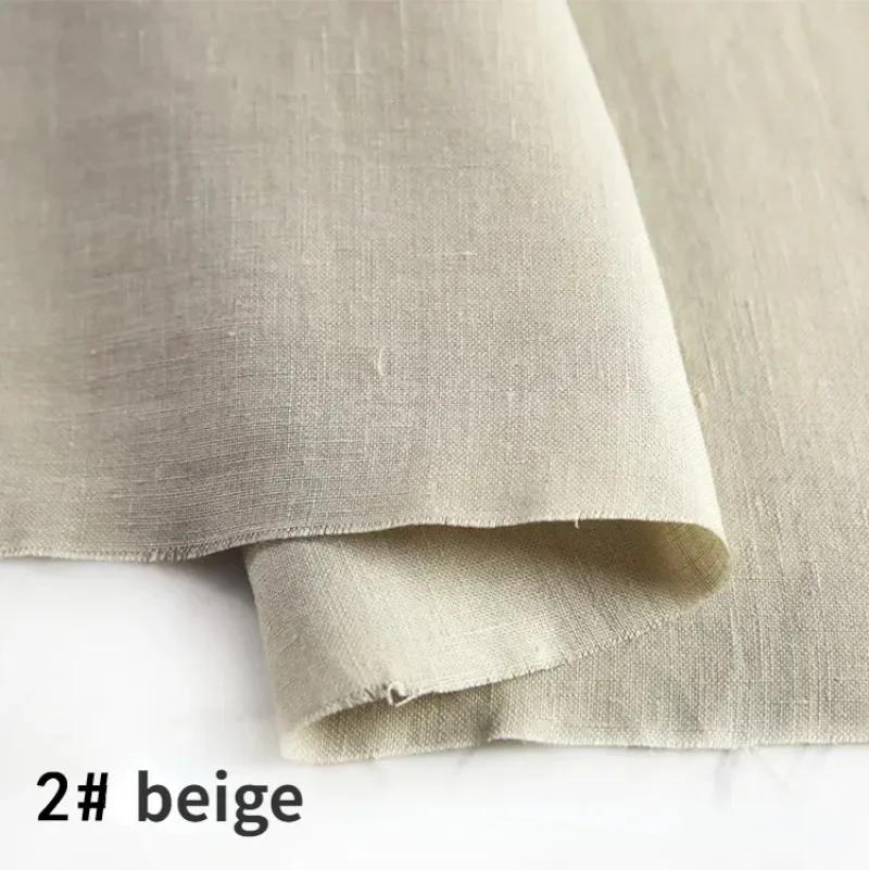 100% чистая льняная одежда из конопли, ткань на метр, тонкая, промытая камнем, высококачественная льняная летняя одежда, брюки, ткань из рами