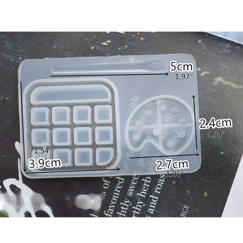 Пигментная кисть, лоток для краски, брелок, кулон, форма для литья смолы, ювелирные инструменты